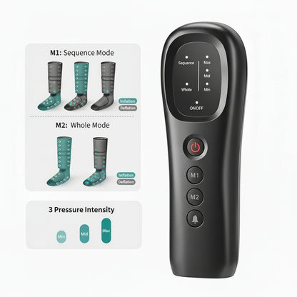 Leg Massager Air Compression Calf Wraps Air Pressure Massage for Blood Circulation and Relaxation Lymphatic Drainage