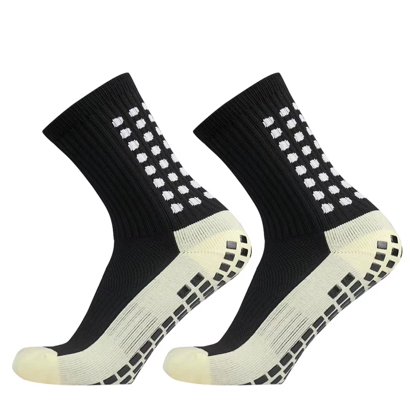 1/4 Pairs Anti-Slip Soccer Women Men Outdoor Sport Grip Football Yoga Socks