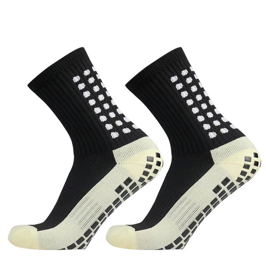 1/4 Pairs Anti-Slip Soccer Women Men Outdoor Sport Grip Football Yoga Socks